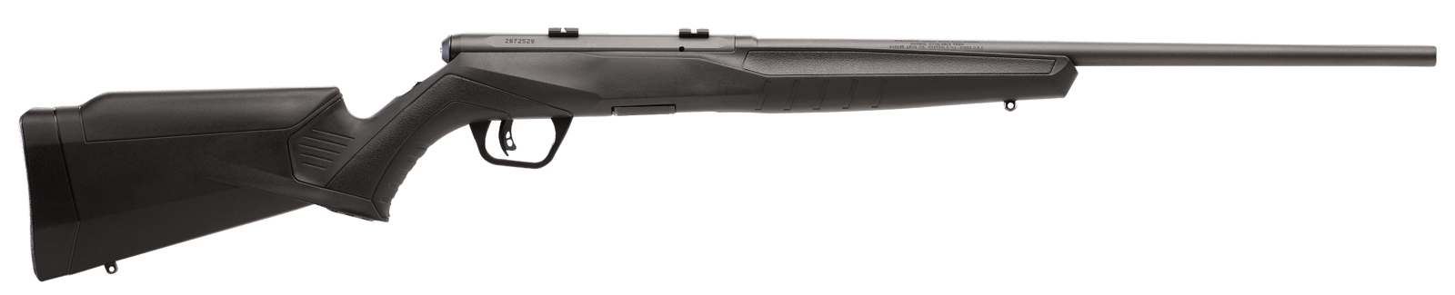 Savage Arms 70540 B Series F Full Size 22 WMR 10+1 21" Matte Black Button Rifled Barrel, Matte Black Drilled & Tapped Carbon Steel Receiver, Matte Black Fixed Synthetic Stock, Left Hand
