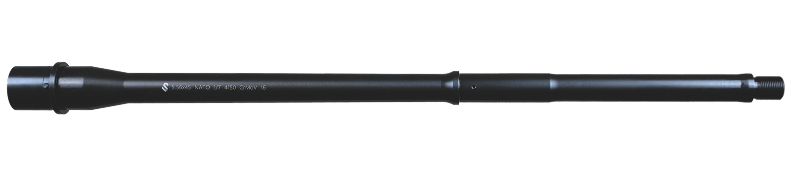 Lead & Steel Llc LS556PEN-MID-16   5.56mm 16" Pencil Profile Features M4 Feed Ramps Mid-Length