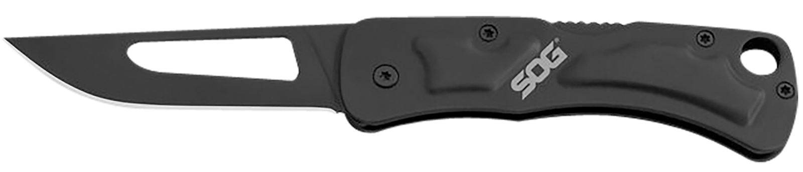 S.O.G SOG-CE1012-C Centi II 2.10" Folding Straight Back Plain Black Hardcased Stainless Steel Blade/Black Stainless Steel Handle