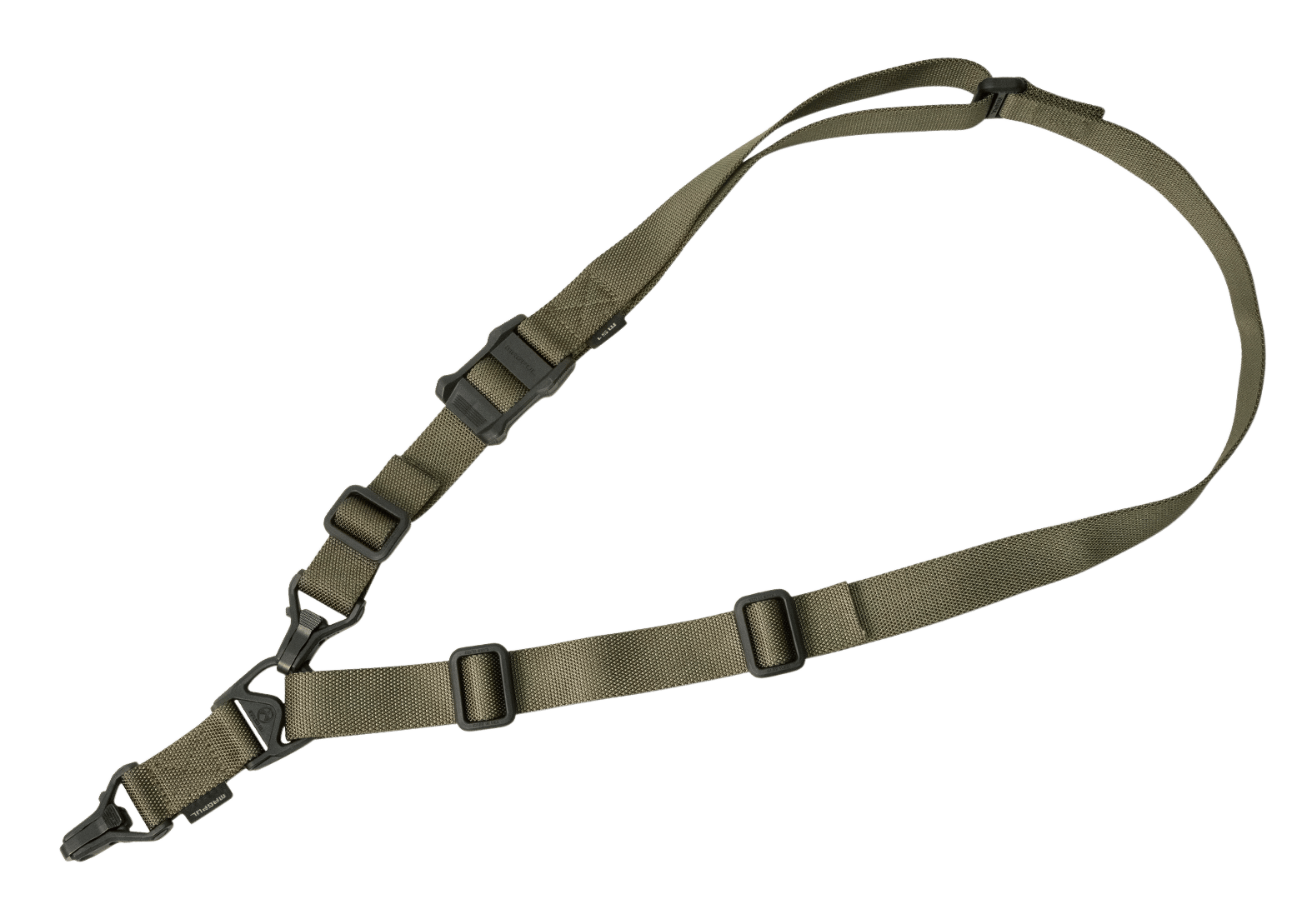 Magpul MAG514RGR MS3 Gen2 Sling Ranger Green Nylon 48"-60" OAL Adjustable One-Two Point Rifle