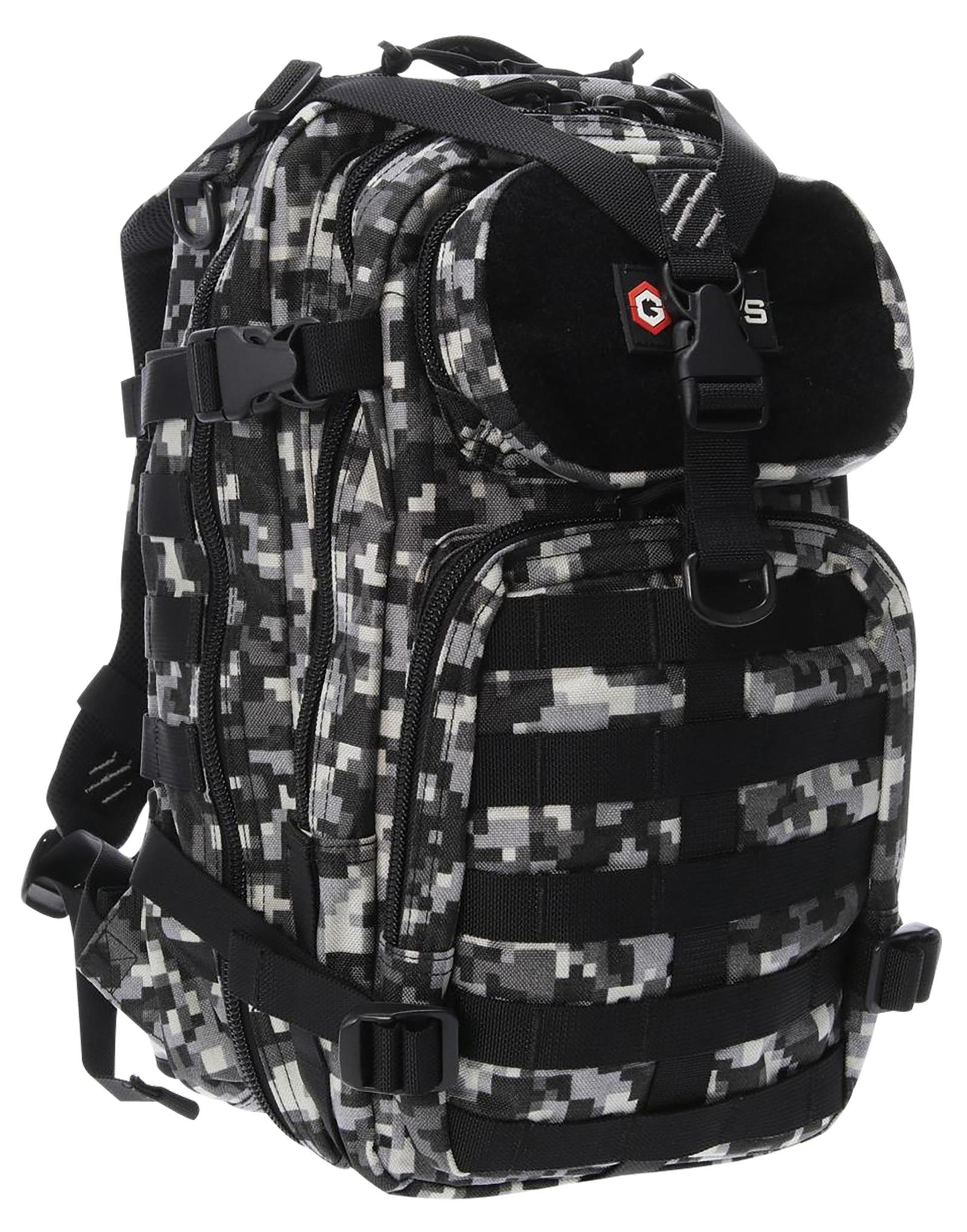 GPS Bags T1611BOBGD Bugout Bag Tactical Gray Digital 600D Polyester 2 Handguns