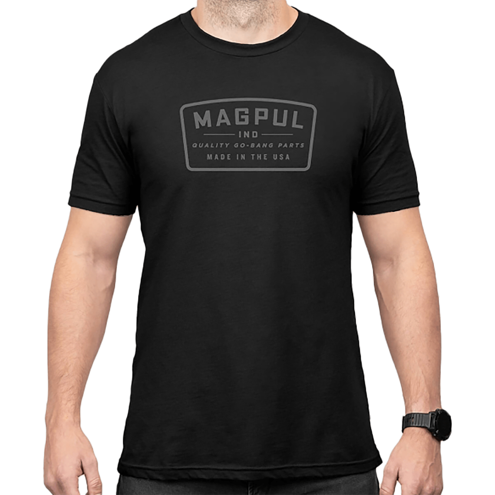 Magpul MAG1526-001-M Go Bang Parts  Black Cotton/Polyester Short Sleeve Medium