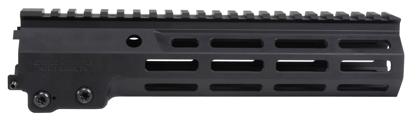 Geissele Automatics 05651B Super Modular Rail MK16 9.50" M-LOK, Black Aluminum for AR Platform, Barrel Nut Included