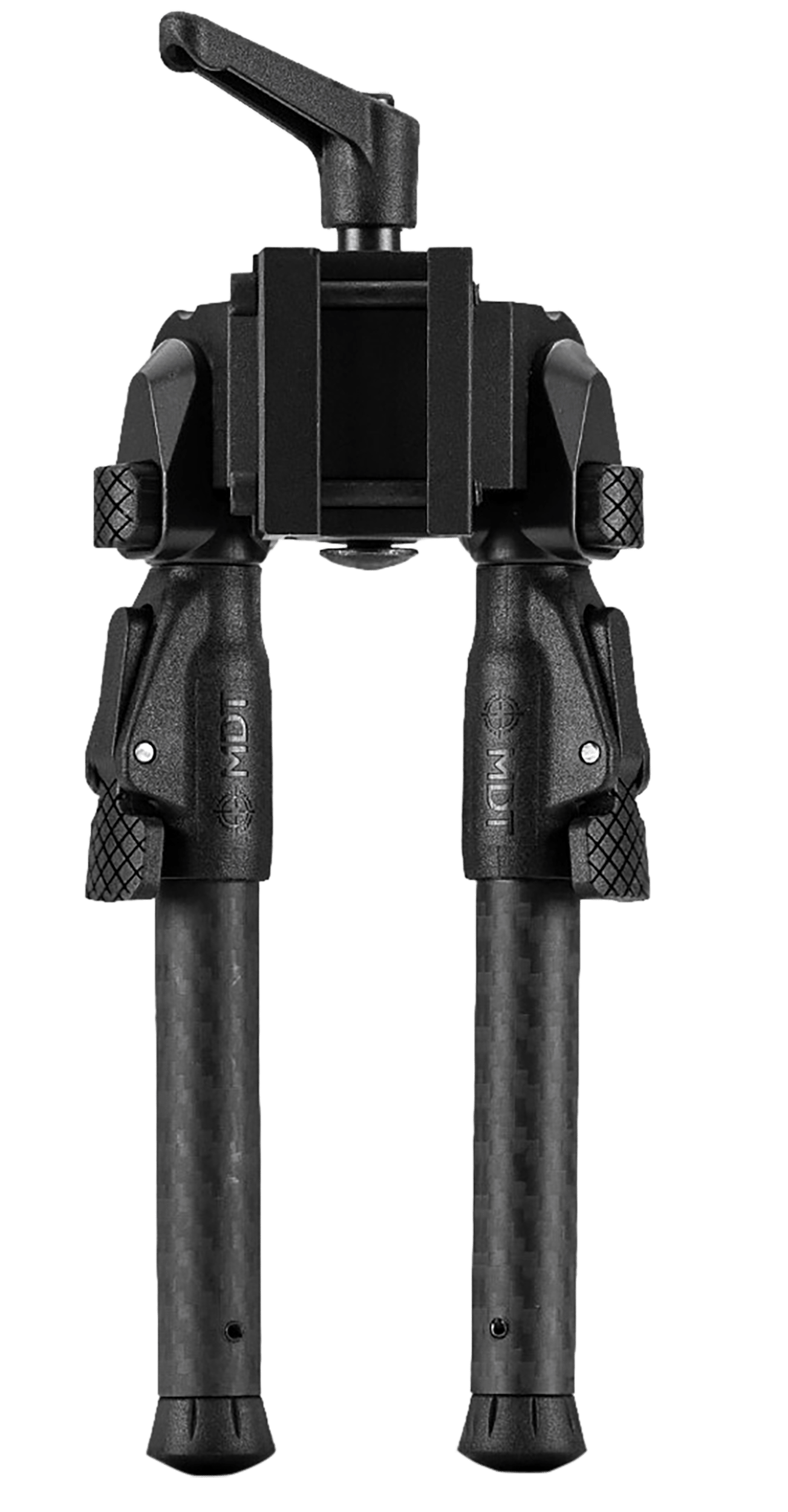 Mdt Sporting Goods Inc 105560BLK GRND-POD  Black Aluminum, 4.5"-9.0", Spiked Feet, Fits Picatinny Rail