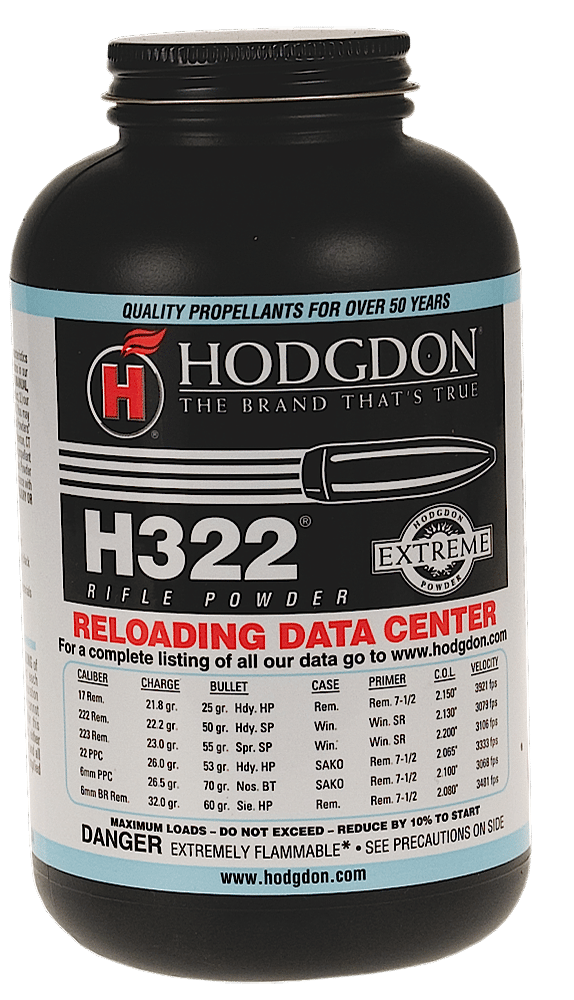 Hodgdon 3221 Extreme H322 Rifle Powder Multi-Caliber 1 lb