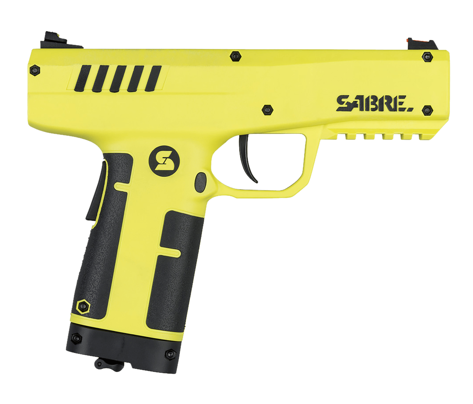 Sabre SLP1C Compact Pepper Projectile Launcher Range 175ft Black/Yellow