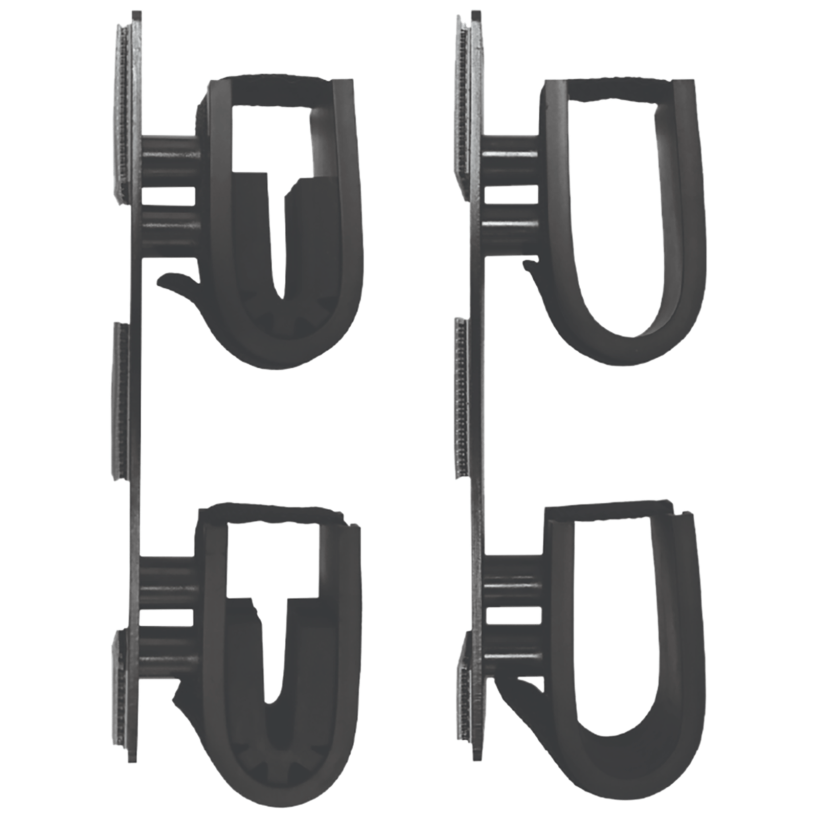 Rugged Gear 10040 Dual Lock Gun Holder Black Metal 2 Pack