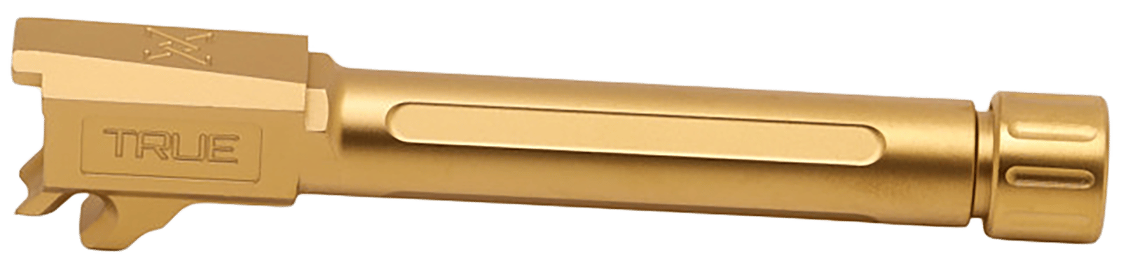 True Precision Inc TPP365FBXTG Sig  9mm Luger 4.30" Threaded Gold TiN Stainless Steel, Fits Sig P365 Fuse