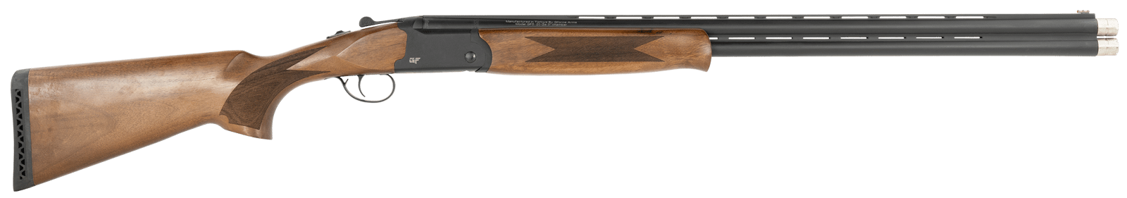 Gforce Arms GF5B2028 GF5 Filthy Pheasant Full Size 20 Gauge Break Open 3" 2rd 28" Black Over/Under Vent Rib Barrel, Black Aluminum Receiver, Fixed Turkish Walnut Stock, 5 Chokes