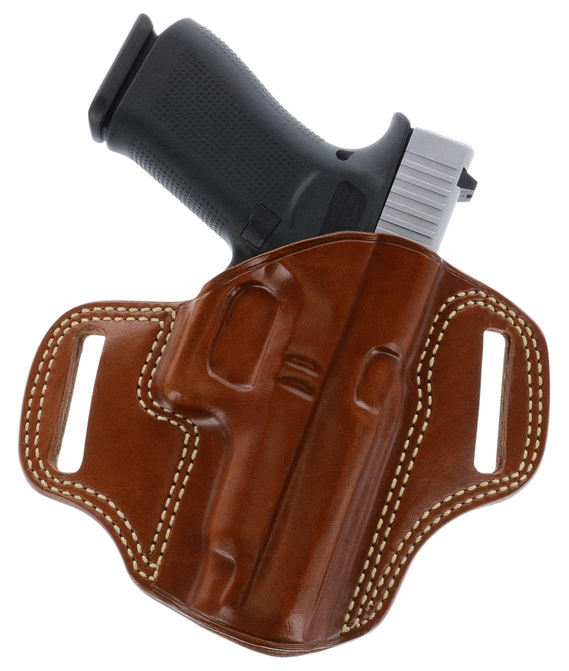 Galco CM880 Combat Master  OWB Tan Leather Belt Slide Fits Springfield XDM 4.5" Right Hand