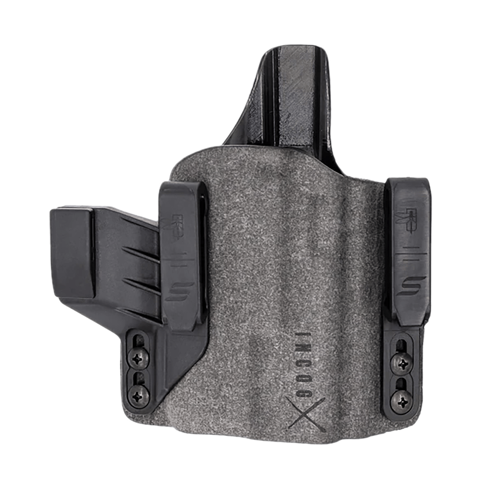 Safariland INCOG0179A0CX261 Incog X  IWB Gray Cordura Fits S&W Shield/Shield Plus Belt Clip Mount, Right Hand