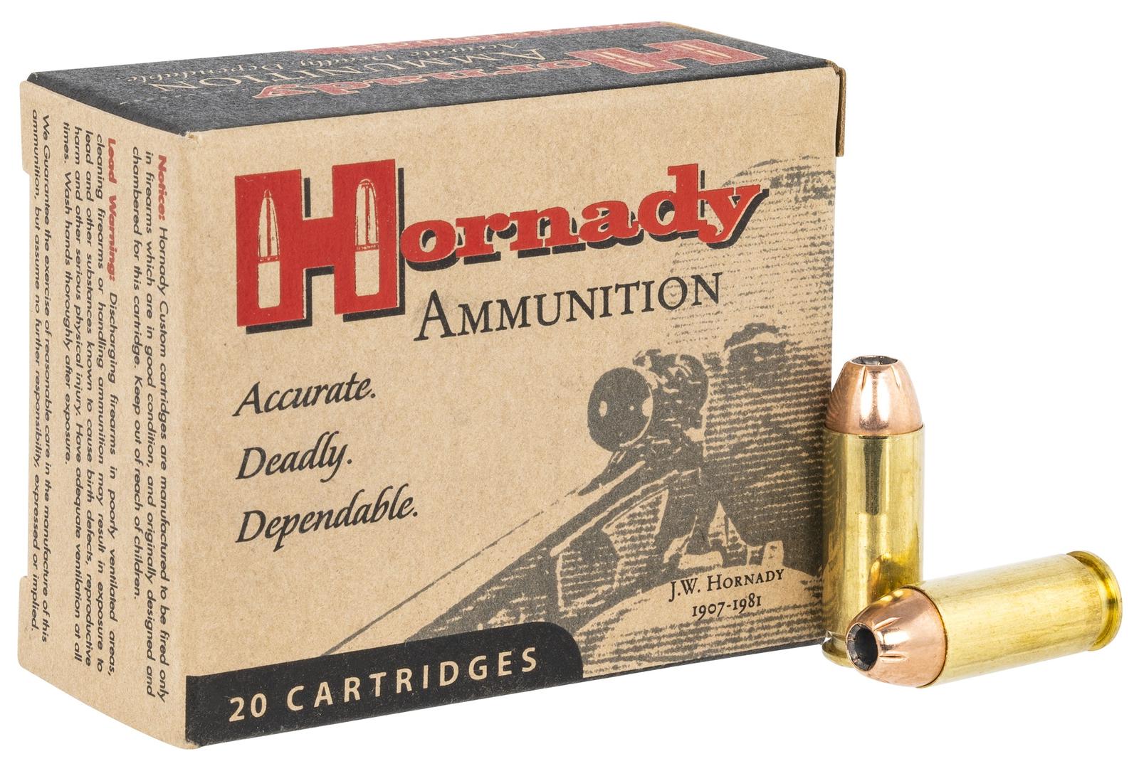 Hornady 9126 Custom  10mmAuto 180gr Hornady XTP Hollow Point 20 Per Box/10 Case