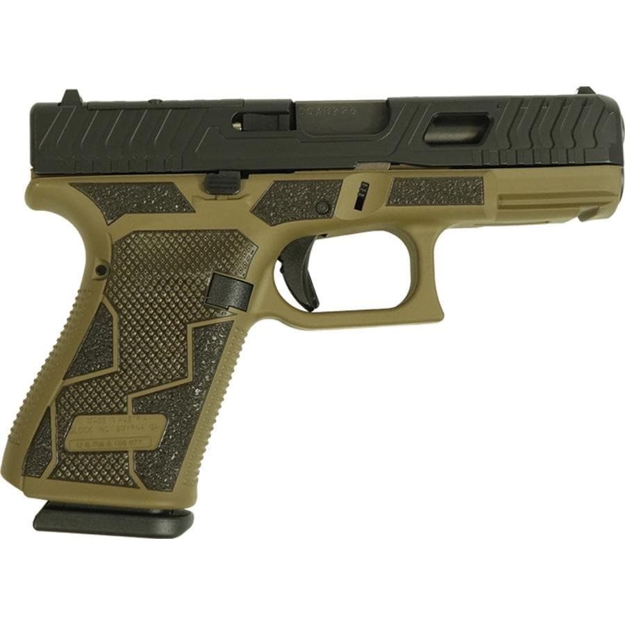 Glock V-Series Model 19 Kavorka Optic Ready & Ported Handgun 9mm Luger 15rd Magazines (3) 4" Ported Barrel FDE Cerakote USA Made