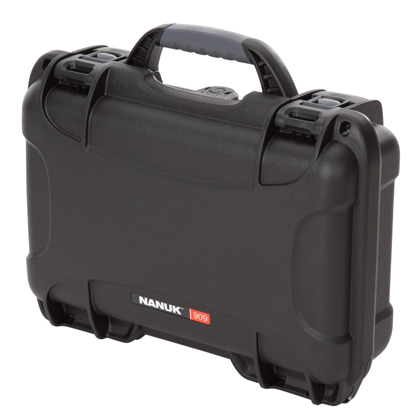 Nanuk 9091001 909  Waterproof Black Resin w/ Foam Padding&Airline Approved