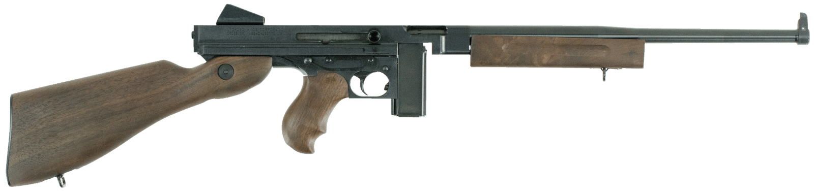 Thompson TM110S M1 Carbine Lightweight Carbine 45 ACP Caliber with 16.50" Barrel, 10+1 Capacity (Stick), Blued Metal Finish, American Walnut Stock Wood Grip Right Hand