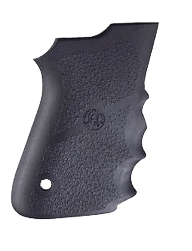 Hogue 69000 Rubber Grip  Black Rubber with Finger Grooves for S&W 6906, Shorty 40, 4013 TSW