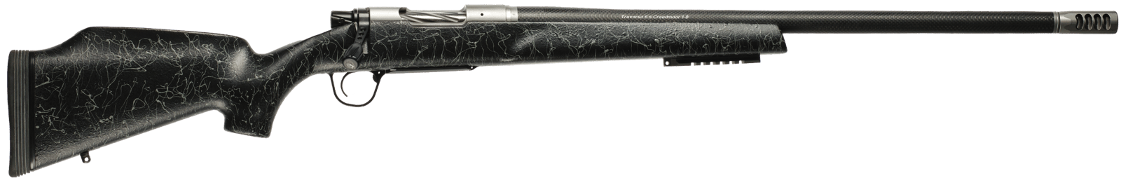 Christensen Arms 8011000100 Traverse  22-250 Rem 4+1 24" Threaded Barrel, Natural Stainless, Black with Gray Webbing Stock