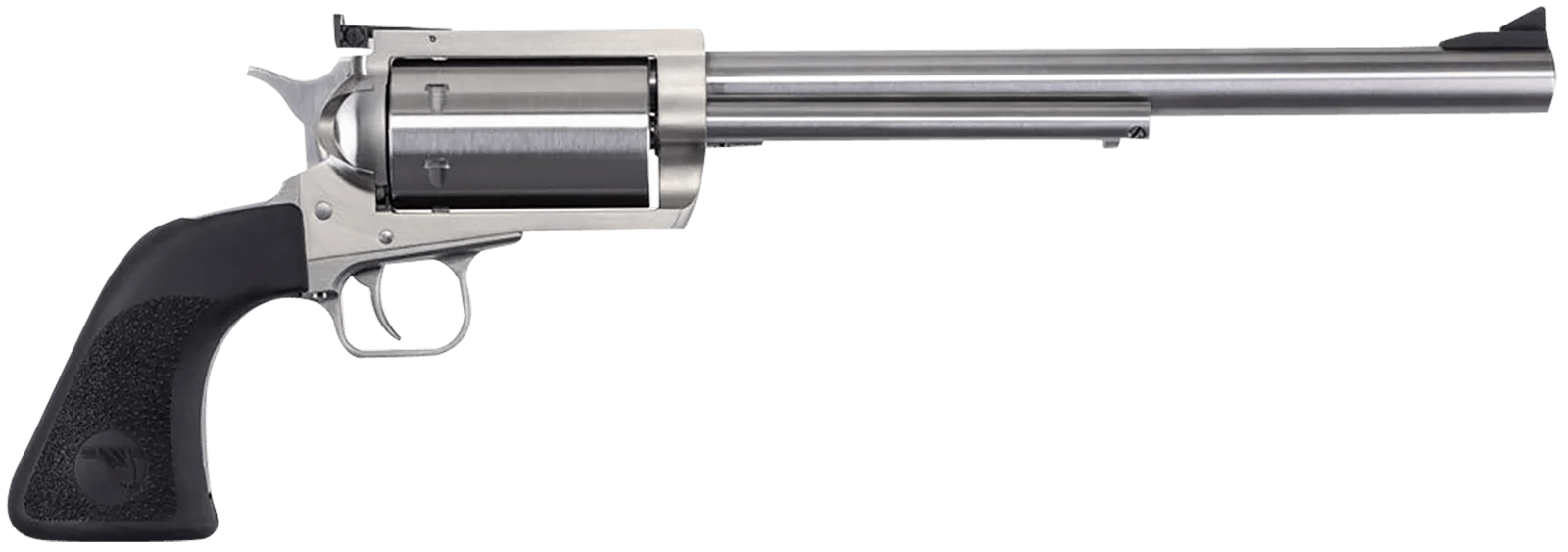 Magnum Research BFR360 BFR  Extra Large 360 Buckhammer 6+1 Shot 10" Brushed Stainless Steel Barrel & Cylinder, Stainless Stainless Steel Frame, Black Rubber Grip, Exposed Hammer