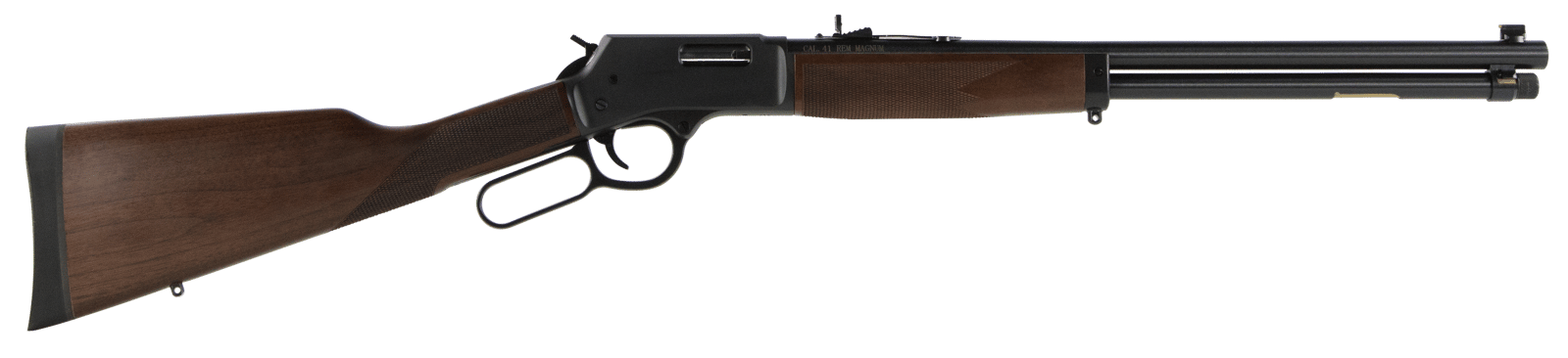 Henry H012M41 Big Boy  Full Size 41 Rem Mag 10+1 20" Blued Steel Barrel, Blued Steel Receiver, American Walnut Wood Stock Right Hand