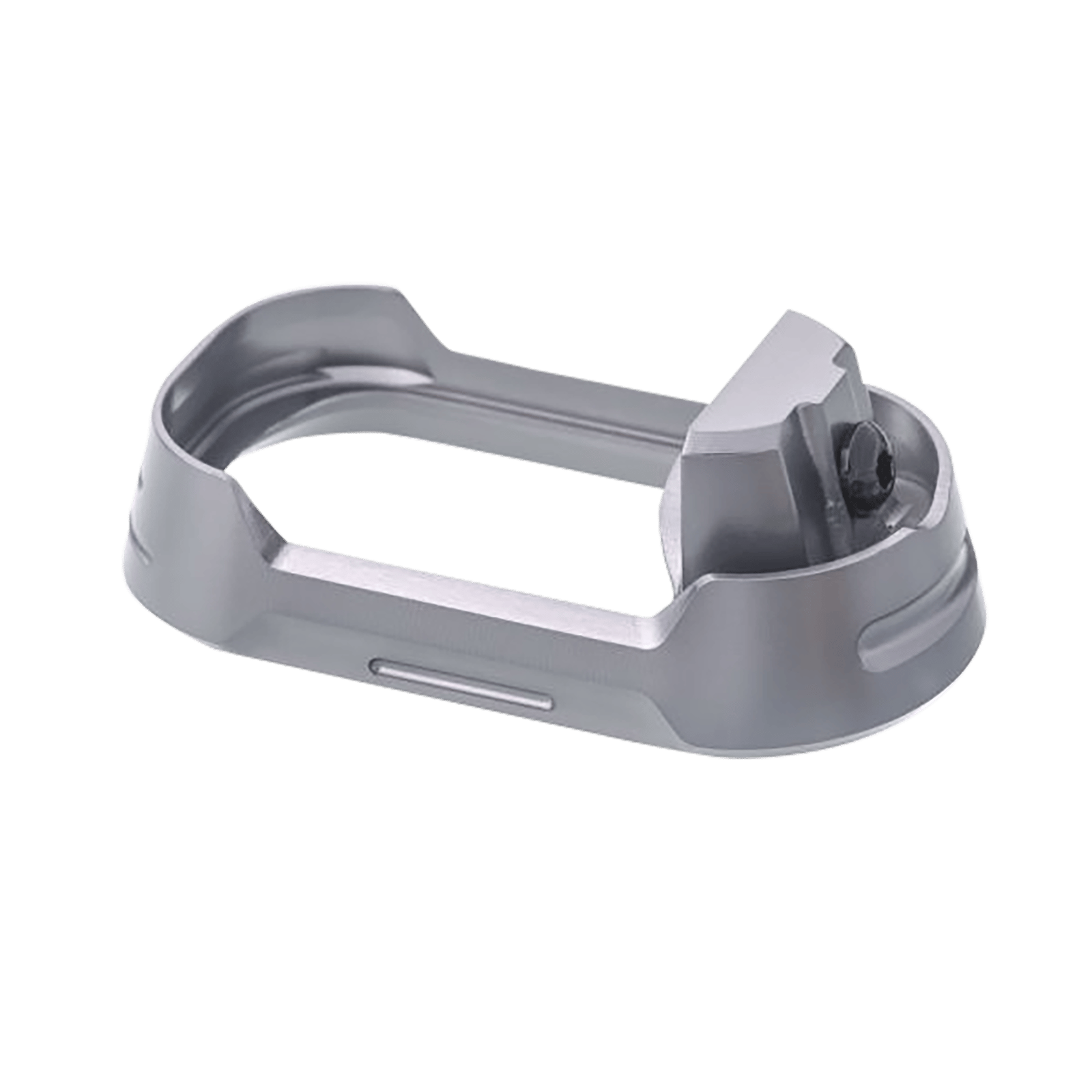 Tyrant CNC TDG17MWG4GREYBLACKSCRE  Magwell Fits Glock 17 Gen4 Grey Aluminum