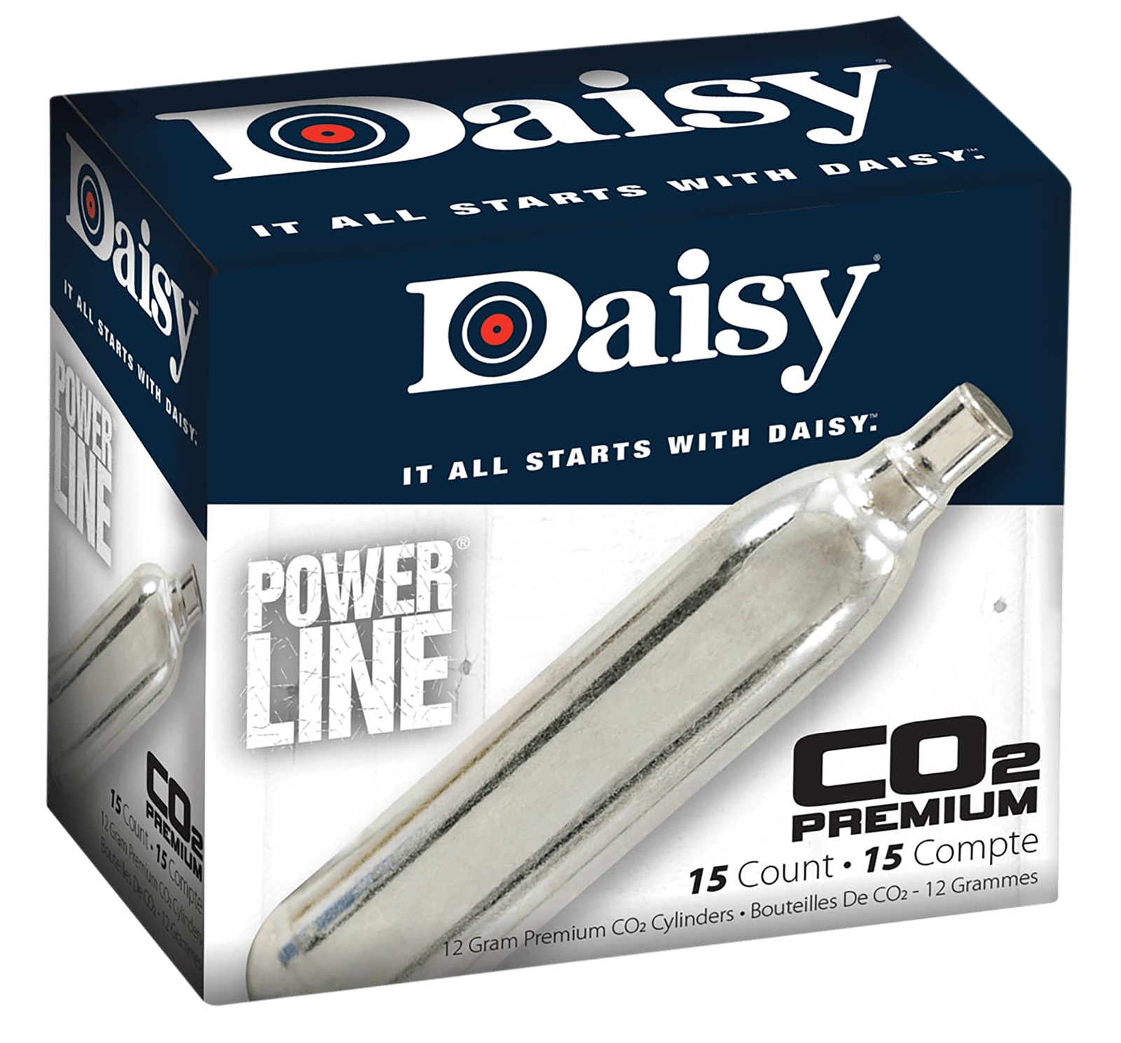 Daisy 997015611 Powerline CO2 Cylinder 12gram 15/Pack