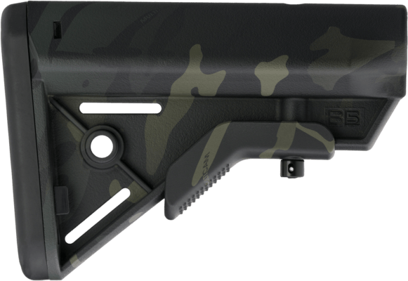 B5 Systems BRV1421 Bravo  Black Multi-Cam Synthetic for AR-Platform with Mil-Spec Receiver Extension (Tube Not Included)