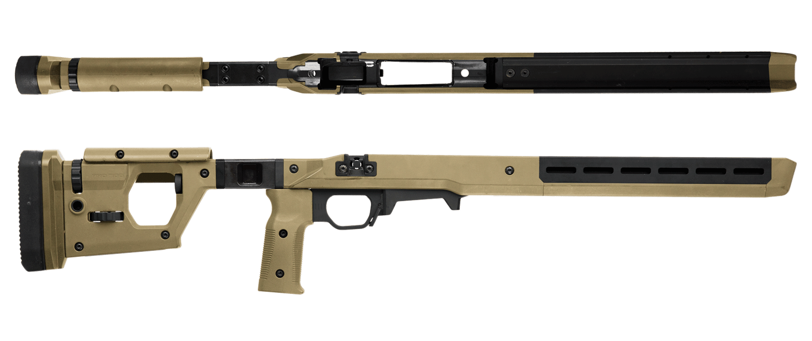 Magpul MAG997-FDE Pro 700 Stock Fixed w/Aluminum Bedding Flat Dark Earth Synthetic for Remington 700 SA