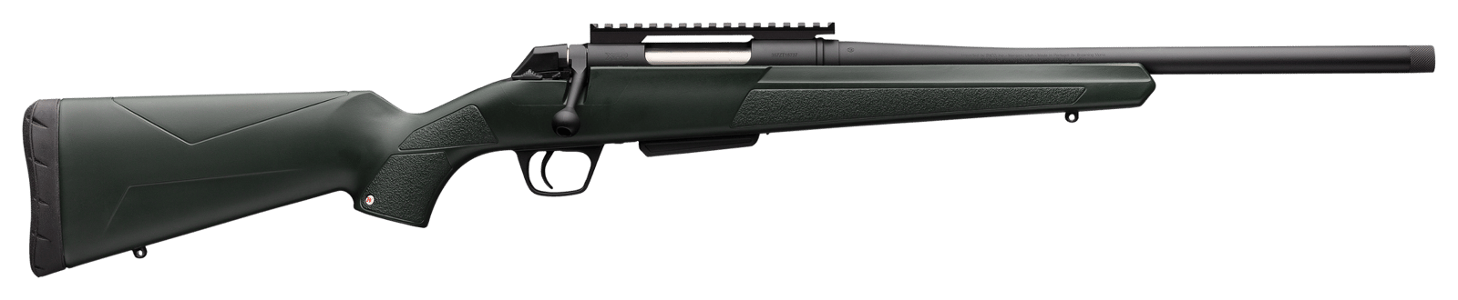 Winchester Repeating Arms 535757289 XPR Stealth 6.5 Creedmoor Caliber with 3+1 Capacity, 16.50" Threaded Barrel, Black Perma-Cote Metal Finish & Green Synthetic Stock Right Hand (Full Size)