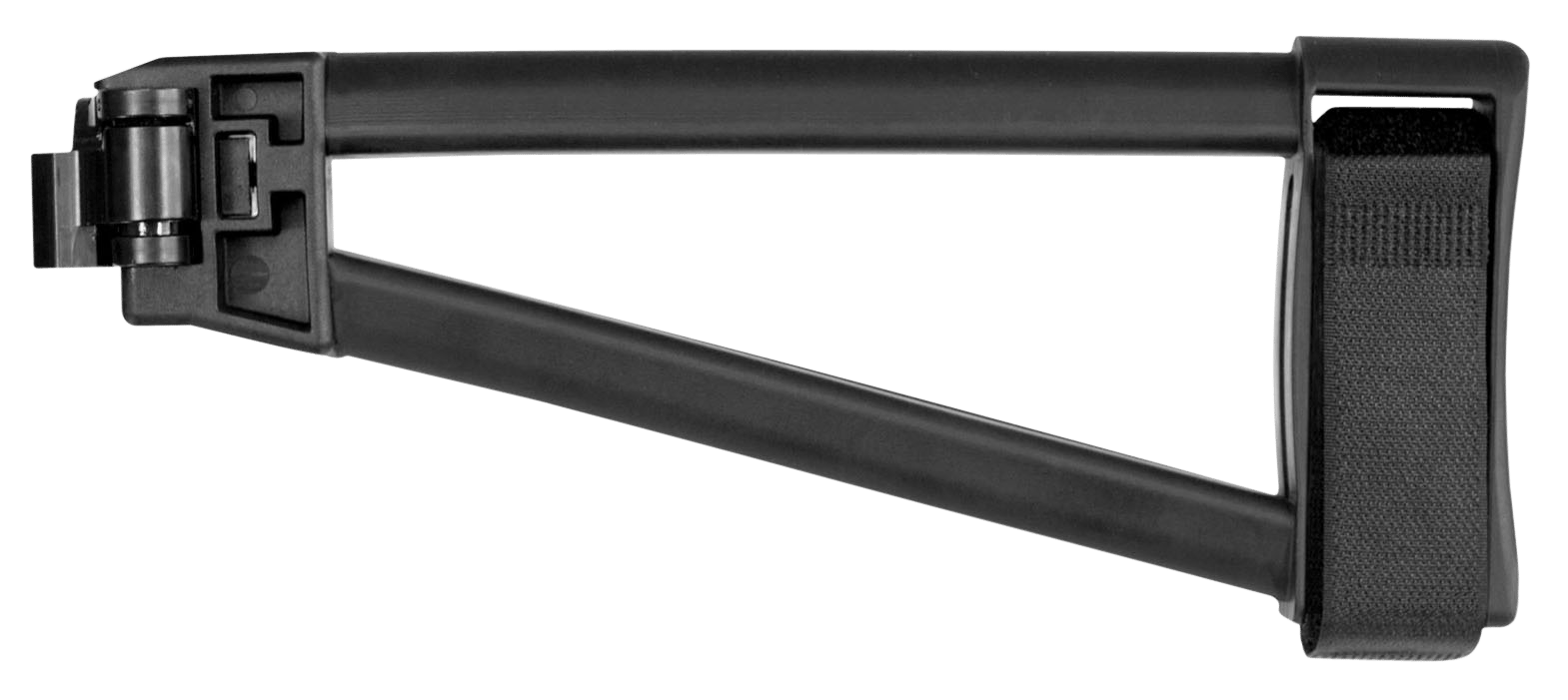 SB Tactical TF191301SB TF 1913  Side Folding Black Synthetic with 9.50" OAL & Nylon Strap for AR-Platform with 1913 Picatinny Rail (Tube Not Included)