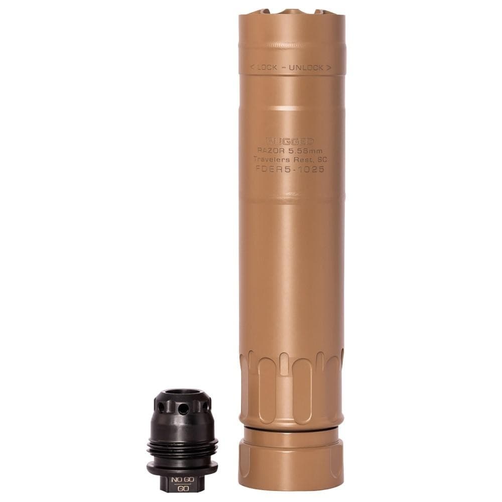 Rugged Razor556 Taper Lock Suppressor 5.56mm FDE
