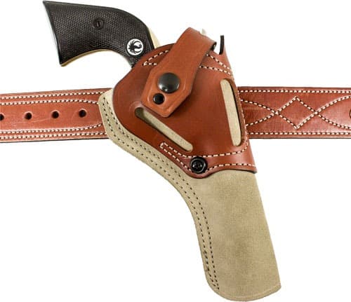 DESANTIS WILD HOG HOLSTER LTHR AMBI RUGER SINGLE SIX 5.5" NAT