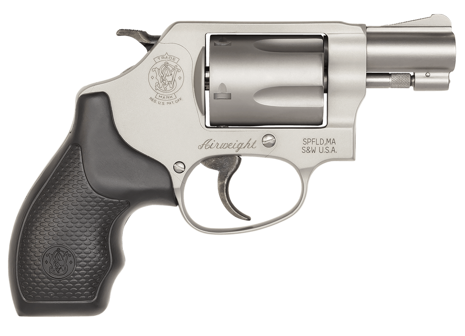 Smith & Wesson 163050 Model 637 *CA Compliant 38 S&W Spl +P 5 Shot 1.88" Stainless Steel Barrel/Cylinder, Matte Silver Aluminum Alloy J-Frame, Integral Front Sight, Internal Lock