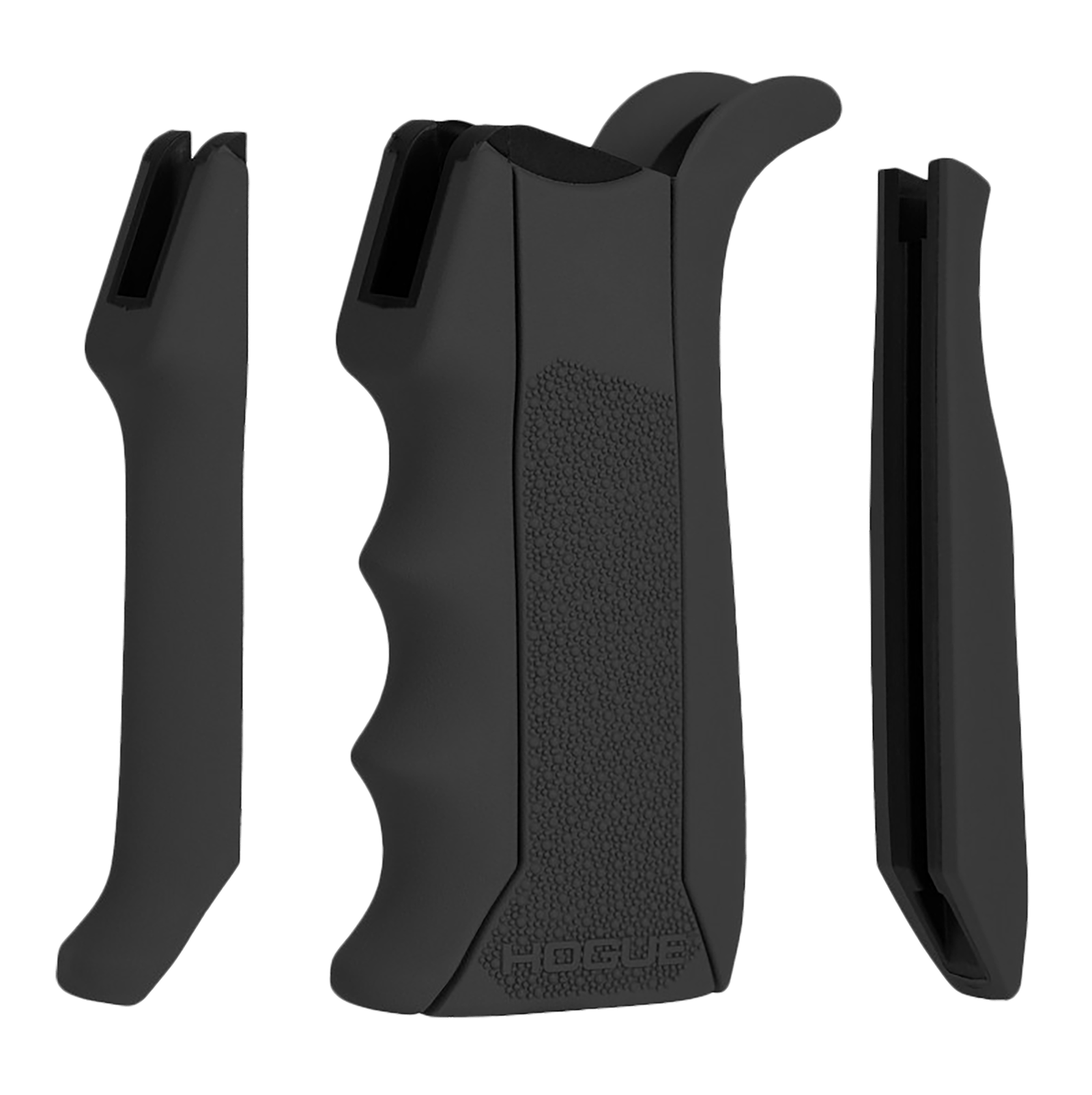 Hogue 13040 Modular Overmolded  Black Rubber Pistol Grip with Finger Grooves Fits AR-15/M16
