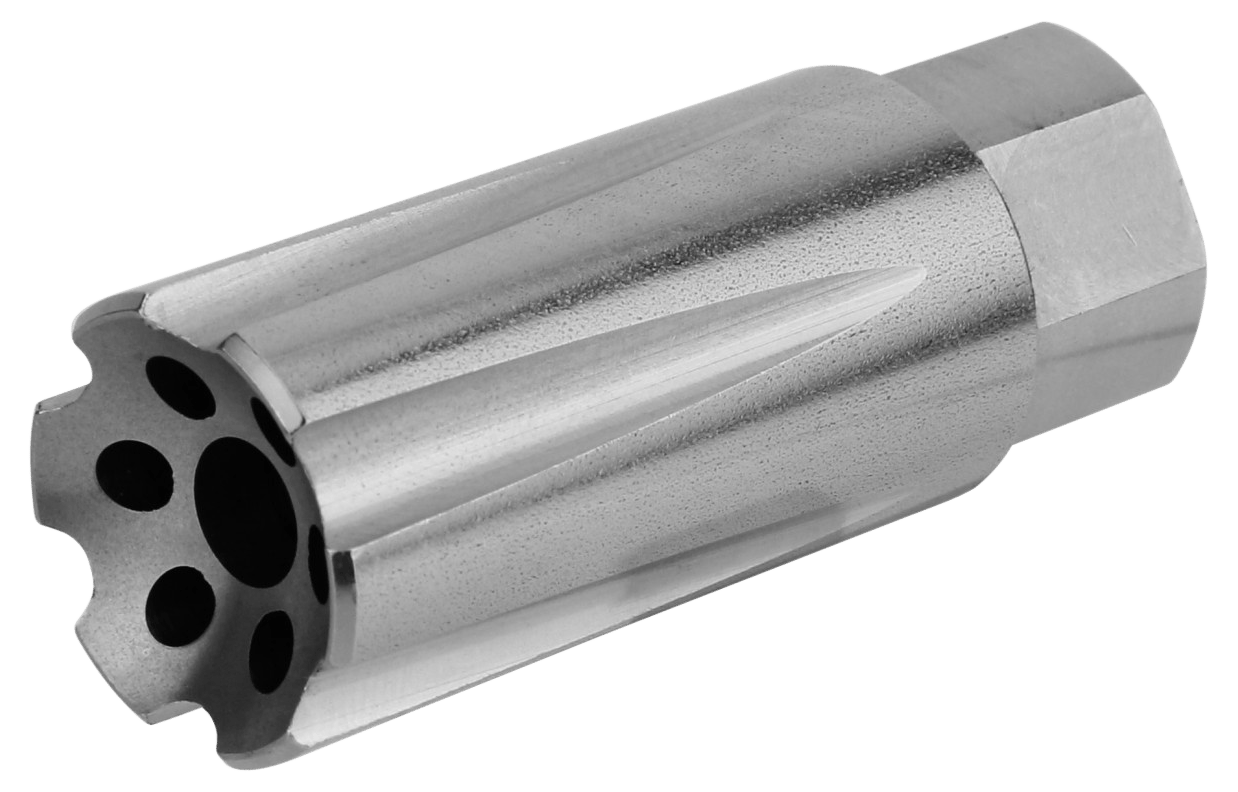 TacFire  Linear Compensator  Stainless Steel with 5/8"-24 tpi Threads 2.26" OAL .875" Diameter for 308 Win