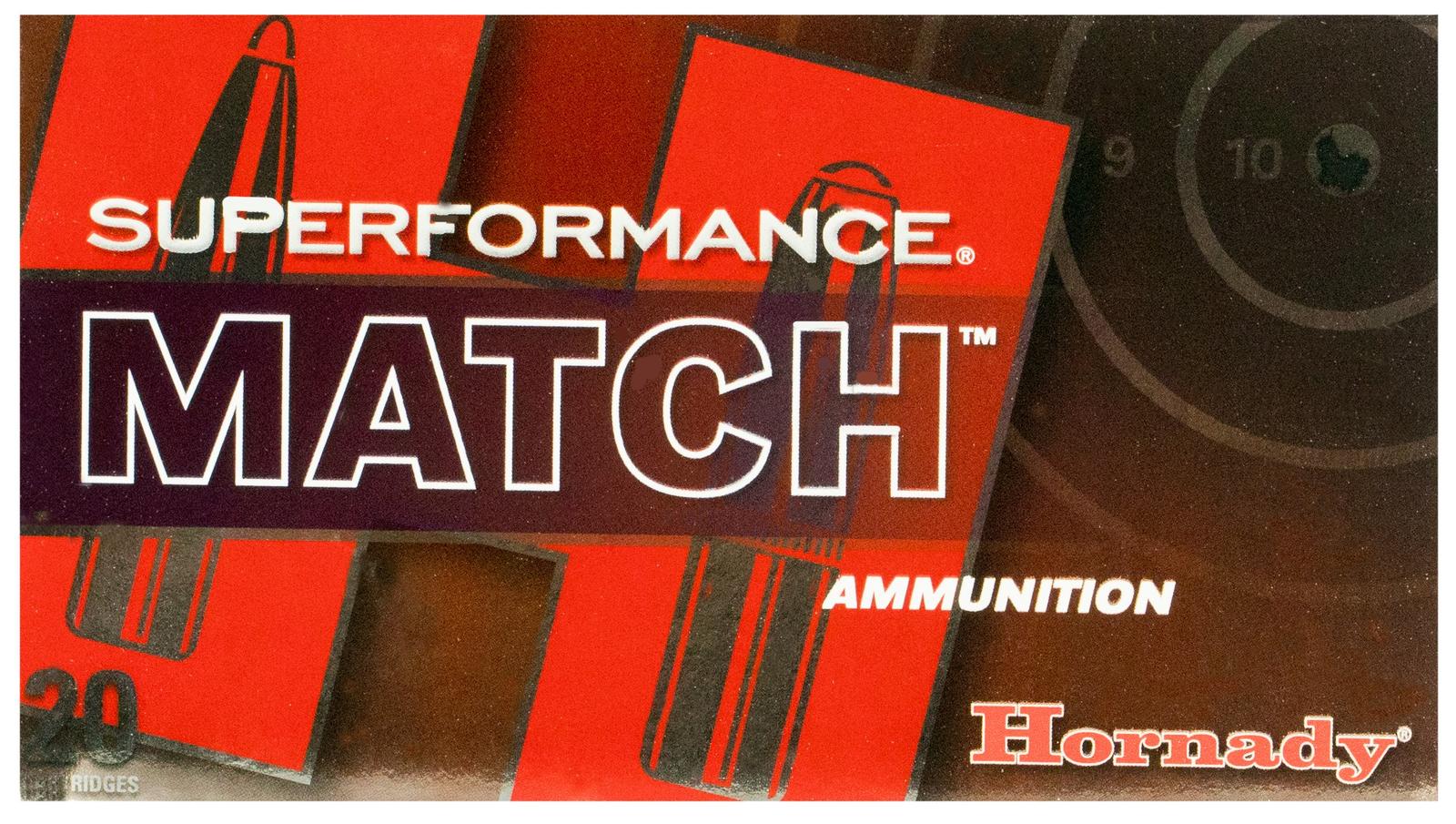 Hornady 80963 Superformance Match 308Win 168gr Extremely Low Drag Match 20 Per Box/10 Case