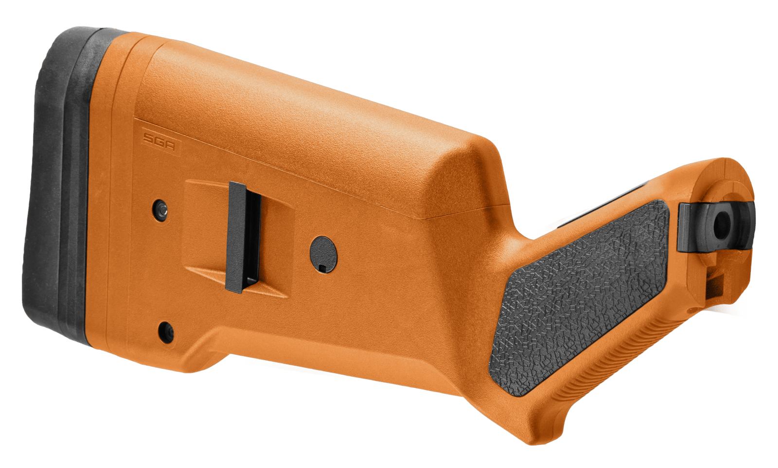 Magpul MAG490-ORG SGA Shotgun Stock Orange Synthetic for Mossberg 500, 590, 590A1 Ambidextrous Hand