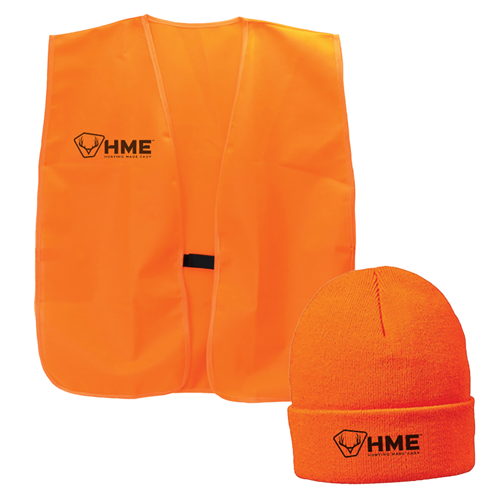 HME HMEVESTKCO Safety  Vest/Beanie OSFA Orange Polyester