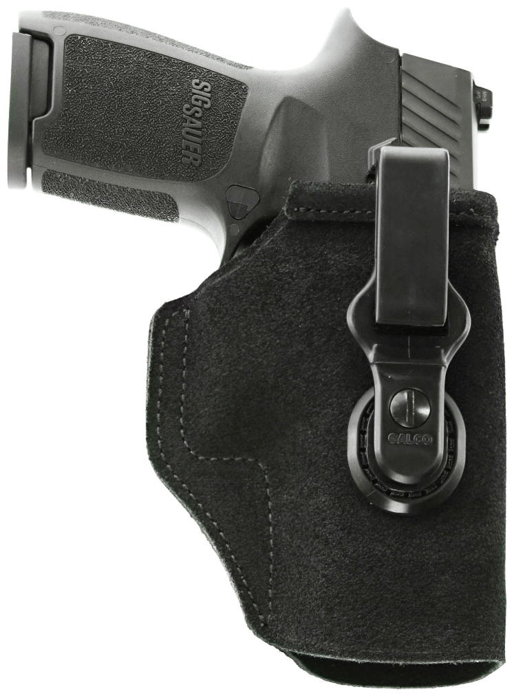Galco TUC854B Tuck-N-Go 2.0 IWB Black Leather UniClip/Stealth Clip Fits HK VP9 Ambidextrous