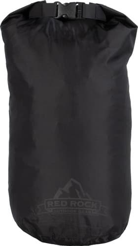 RED ROCK ROLL TOP DRY BAG 8 LITER WATERPROOF BLACK