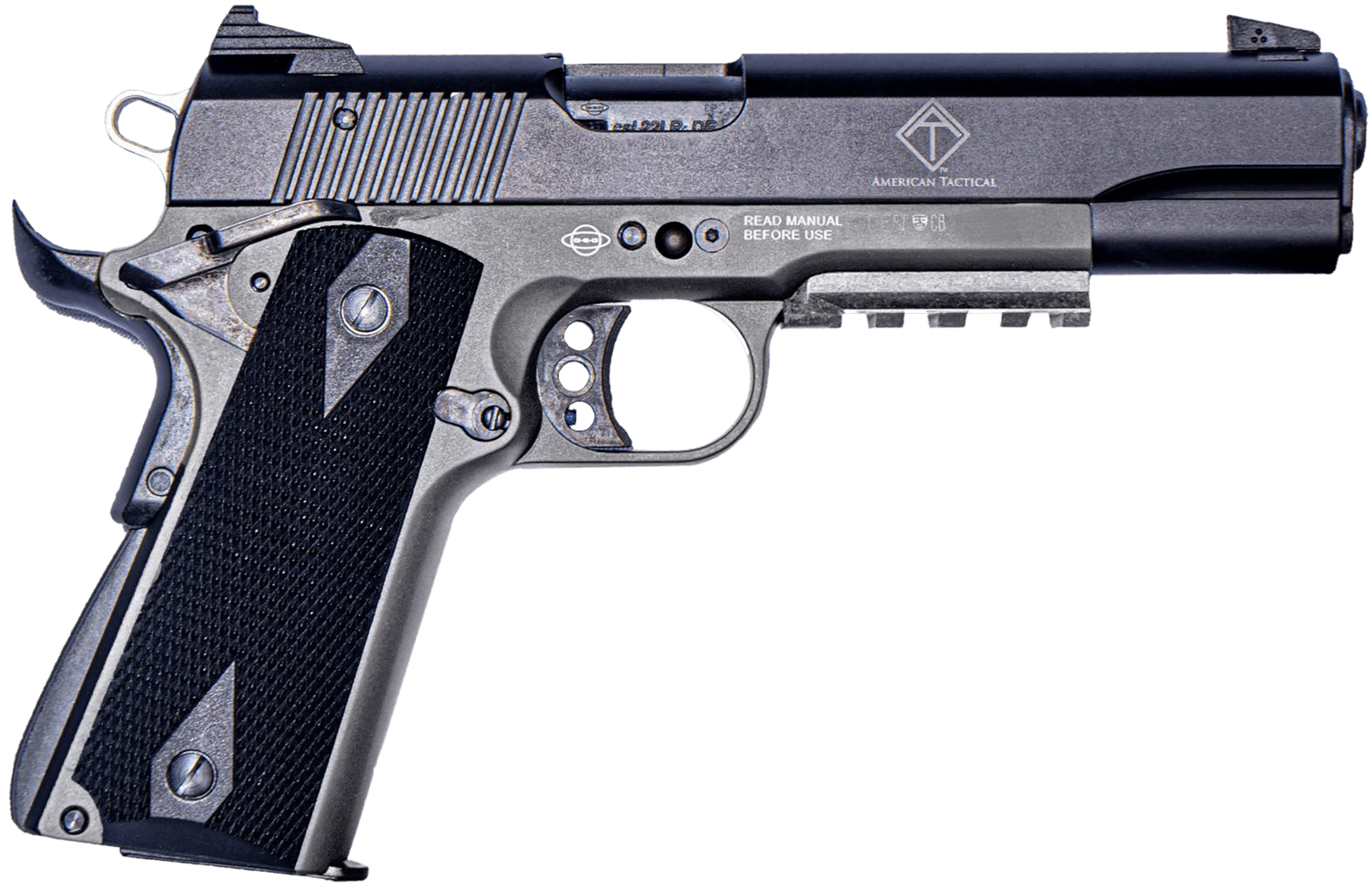 ATI GERG1911ADOPGR GSG 1911  22 LR 10+1 5" Black Steel Barrel, Black Parkerized Serrated Slide, Gray Polymer Grip