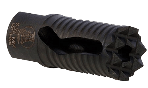 Troy Ind SBRAMED05BT00 Medieval Muzzle Brake Black Steel with 1/2"-28 tpi Threads & 2.25" OAL for 5.56x45mm NATO AR-Platform