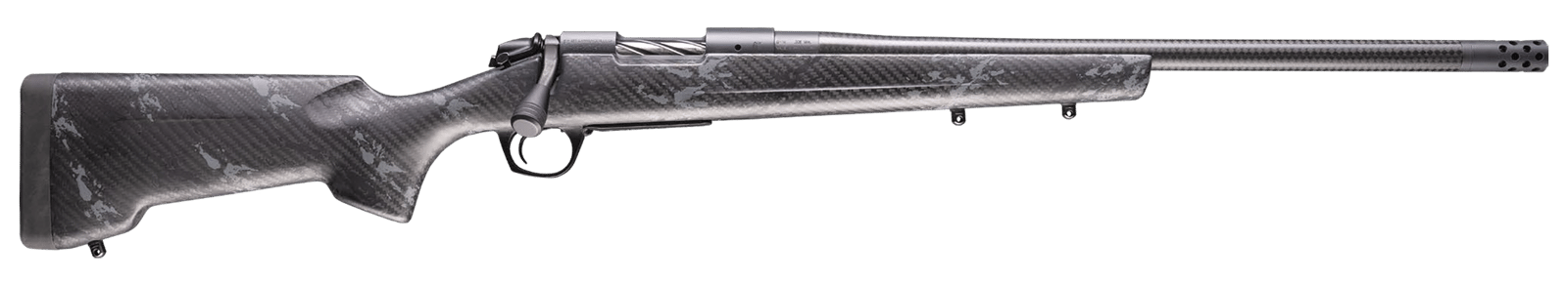 Bergara Rifles B14SM1209CF B-14 Cima CF 6.5 PRC 3+1 20" CURE Carbon Fiber Barrel, Sniper Gray Cerakote Receiver, RTM Sporter Carbon Fiber Stock