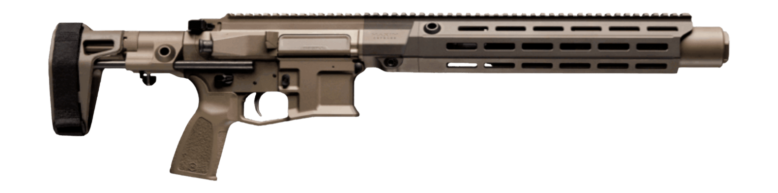 Maxim Defense MXM49215 SDX RFLX 300 Blackout 30+1 8.50" Arid Brown Integrated Suppressor Barrel, Receiver w/Picatinny Rail, M-Slot Handguard, Arid Brown Polymer SB Tactical SBA5 Brace, Polymer Grip