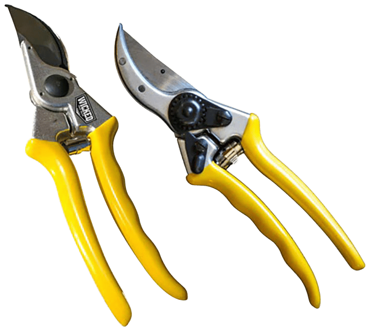 Wicked Tree Gear WTG017 Hand Pruner   Aluminum/Yellow Handle