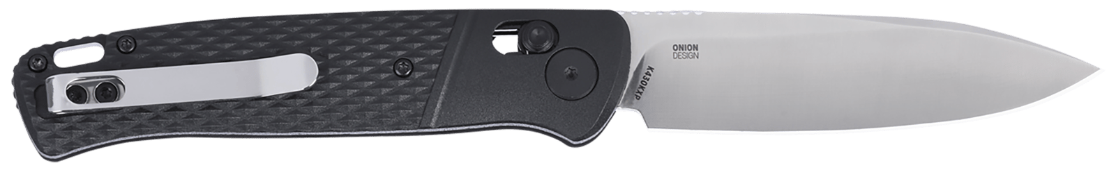 CRKT K430KXP Counterpart  EDC 3.38" Folding Drop Point Plain Satin 12C27 Sandvik SS Blade, Black GRN Handle