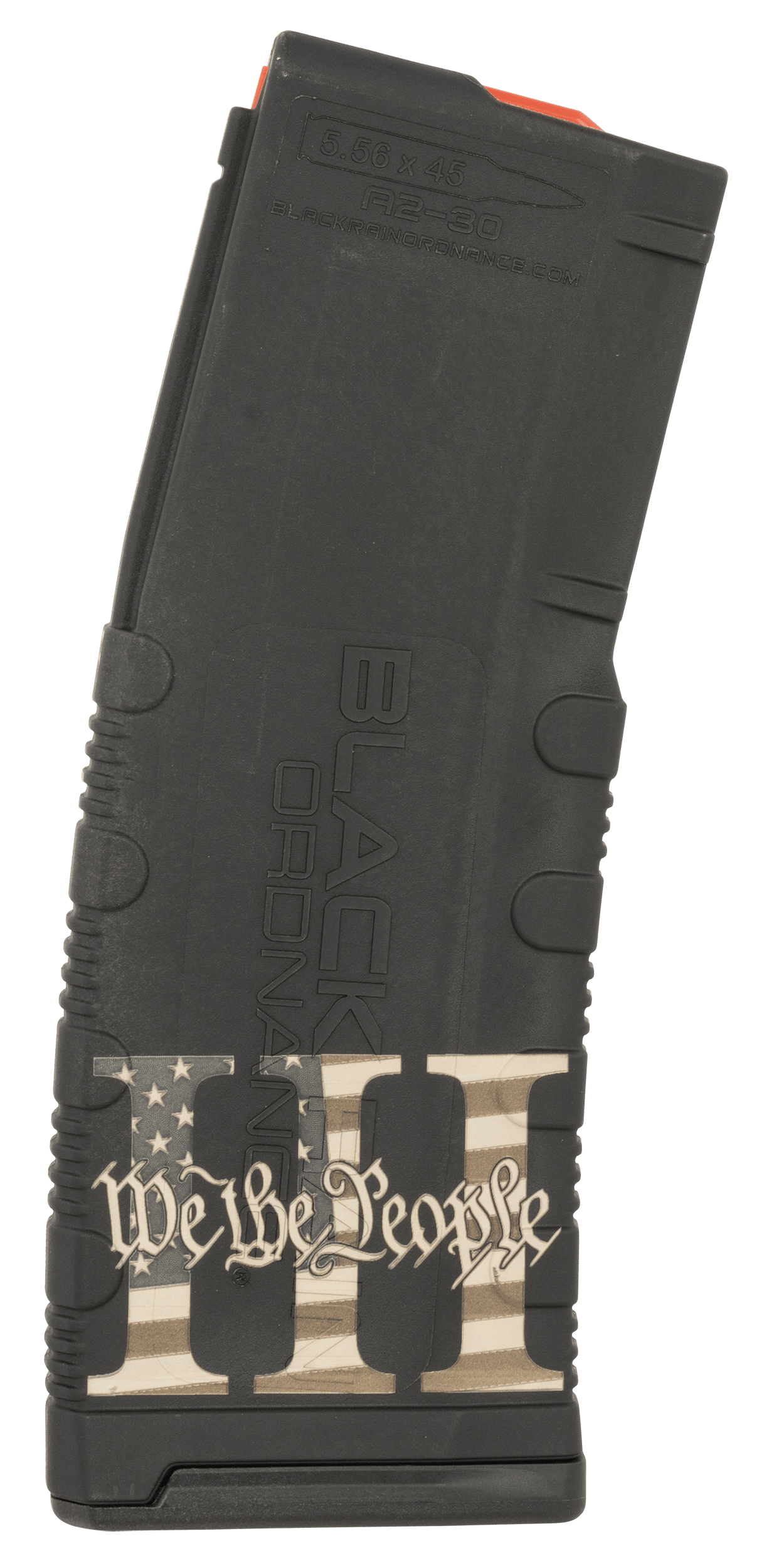 Black Rain Ordnance MAG303PERCENT Magazine  30rd 223 Rem/5.56 NATO We The People Engraving Fits AR-15 Platform