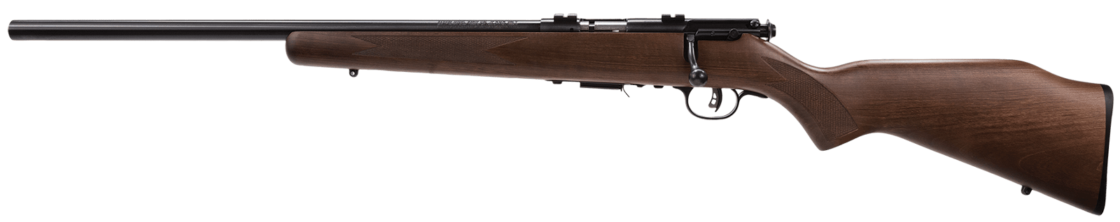 Savage Arms 96717 93R17 GLV Full Size 17 HMR 5+1 21" Matte Black Heavy Varmint Barrel, Matte Black Drilled & Tapped Carbon Steel Receiver, Satin Hardwood Fixed Stock, Left Hand