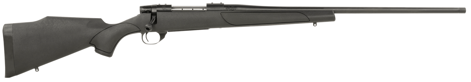 Weatherby VTX65PPR4T Vanguard Obsidian Full Size 6.5 PRC 3+1 24" Blued #2 Contour Threaded Barrel, Blued Drilled & Tapped Steel Receiver, Black Monte Carlo Synthetic Stock