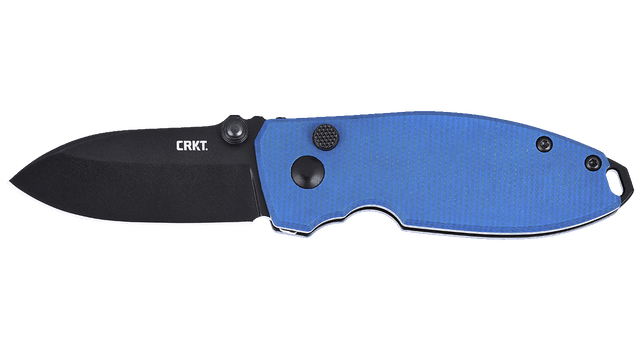 CRKT 2474BDC  SQUID        BUTTON LOCK  2.27 BLUE