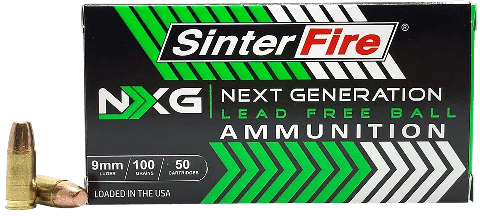SinterFire Inc SF9100NXGLF9mm Luger 100gr 50 Per Box/20 Case